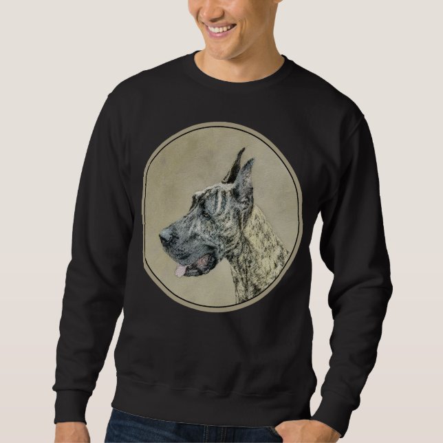 Sweatshirt Grande Danse (Brindle) Peinture - Art Chien origin (Devant)
