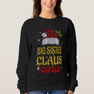 Sweatshirt Grande Sœur Claus Pyjama de Noël Famille Assortis 
