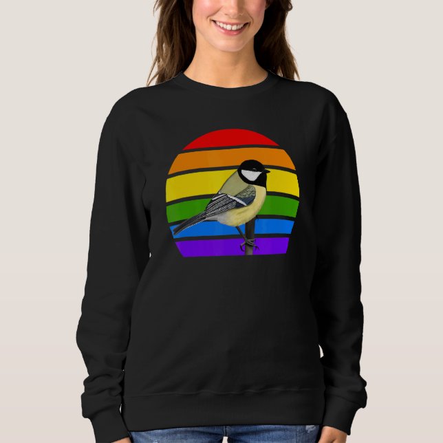 Sweatshirt Grande souris arc-en-ciel Oiseau Oiseau Oiseau Son (Devant)