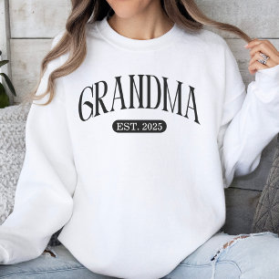Sweatshirt Grandma a établi 2025 nouvelle grand-mère