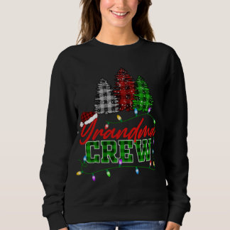 Sweatshirt Grandma Crew Tree Buffalo Plaid Matching Family Ch