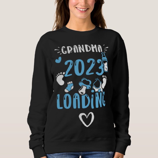 Sweatshirt Grandma Grandma 2023 loading  Baby Boy Sayings (Devant)