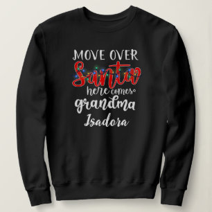 Sweatshirt Grandma Père Noël éclaire la conception de texte h