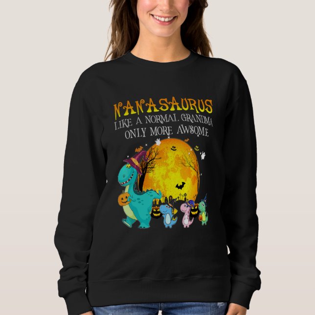 Sweatshirt Grandma Saurus Halloween Dinosaurus C (Devant)