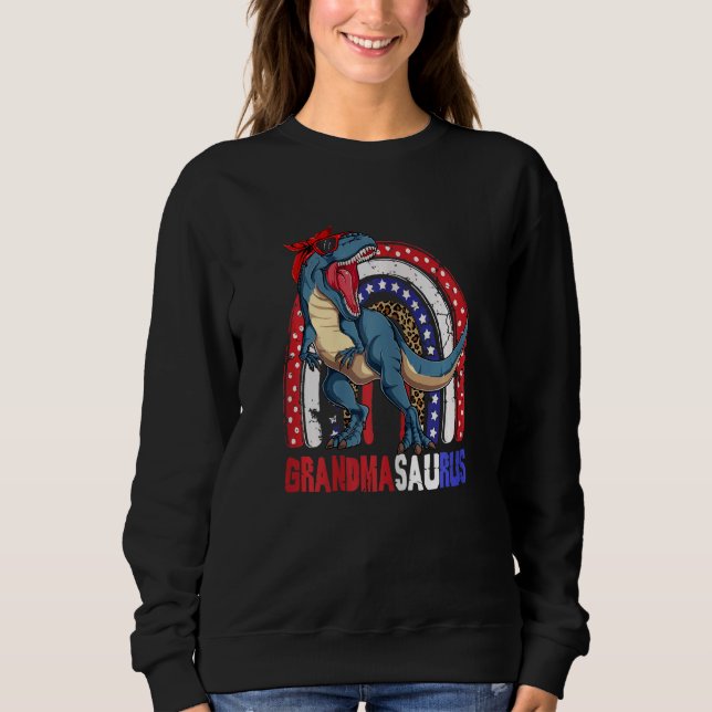 Sweatshirt Grandmasaurus Rex Dinosaur Grandma Saurus 4 (Devant)