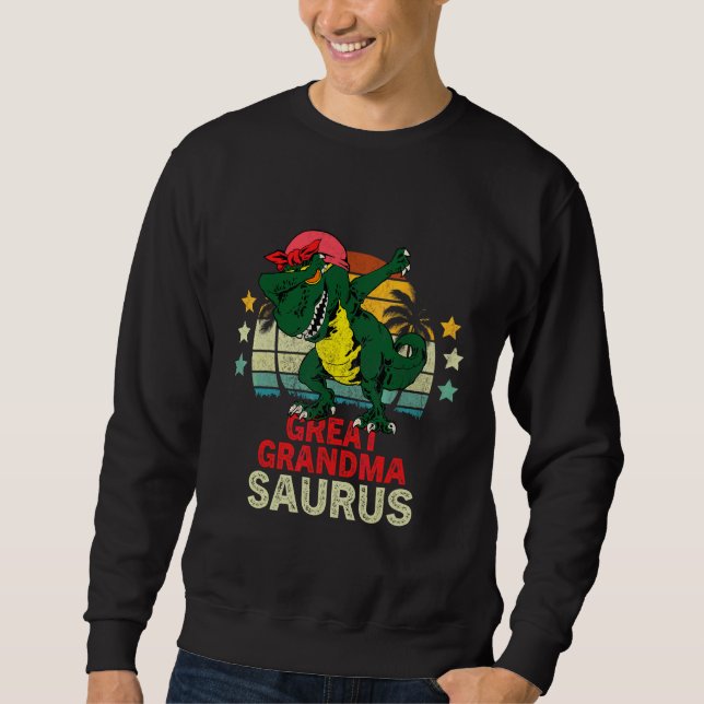 Sweatshirt Grandmasaurus Rex Dinosaure Grande Grand-mère Saur (Devant)