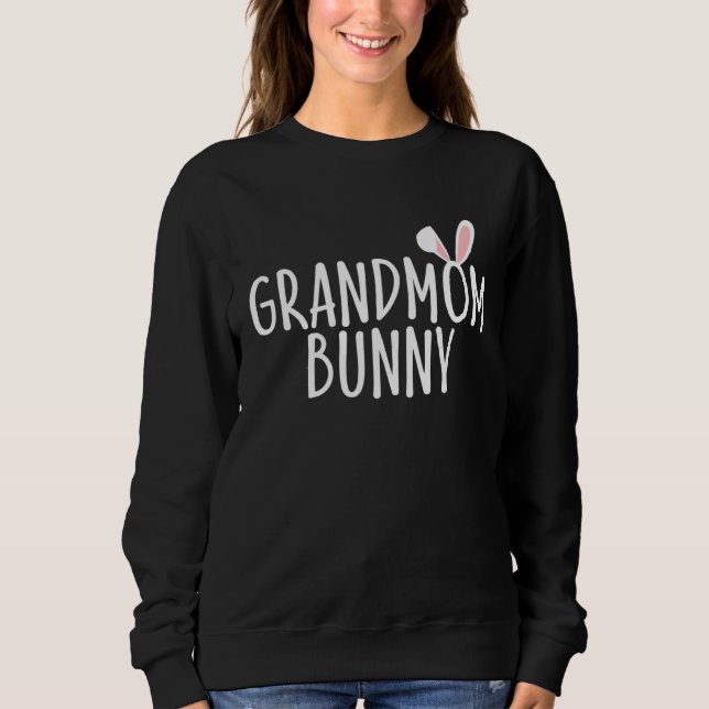 Sweatshirt Grandmom Bunny Family Rabbit  Matching Couple East (Devant)
