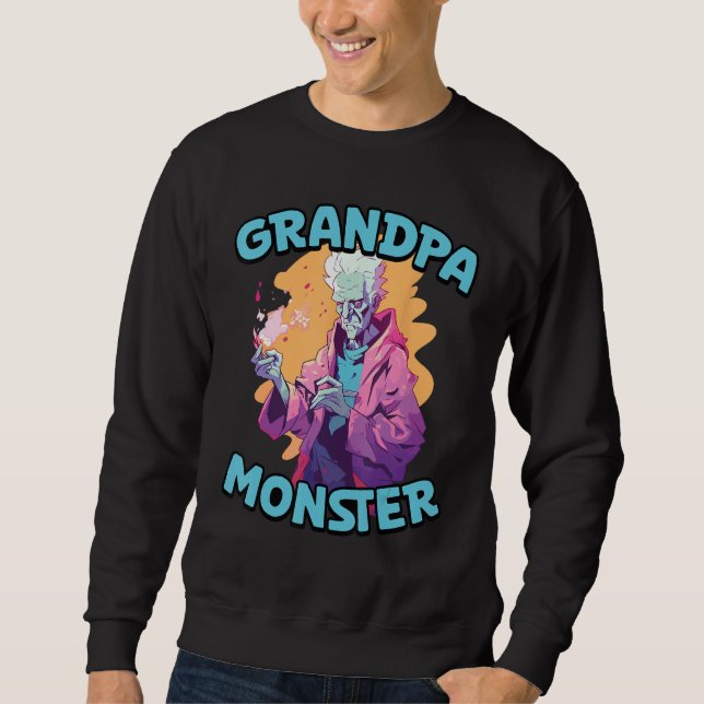 Sweatshirt Grandpa Halloween Costume Spooky Grandfather Trick (Devant)