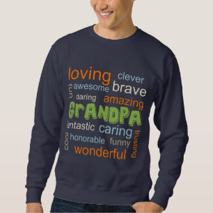 Sweatshirt GRANDPA inspiré WORD Cloud Tee