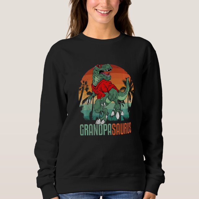 Sweatshirt Grandpasaurus Rex Grandpa Saurus Dinosaur Sunglass (Devant)