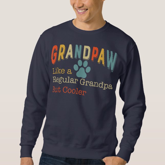 Sweatshirt Grandpaw Vintage Grand Paw régulier Grandpa (Devant)