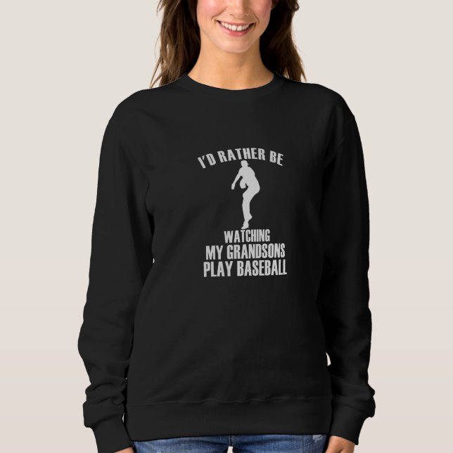 Sweatshirt Grands-parents préfèrent regarder mes petits-fils  (Devant)