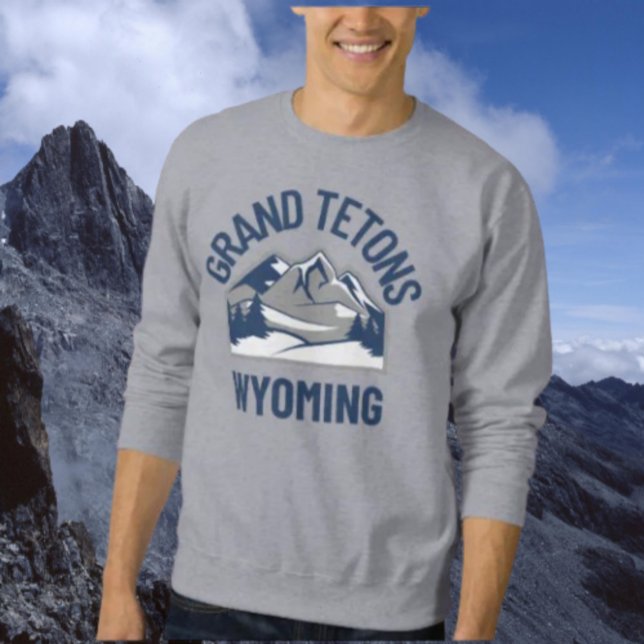 Sweatshirt Grands Tetons Wyoming (Créateur téléchargé)