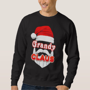 Sweatshirt Grandy Claus Noël Père Noël Face Joyeuse Sueur moc