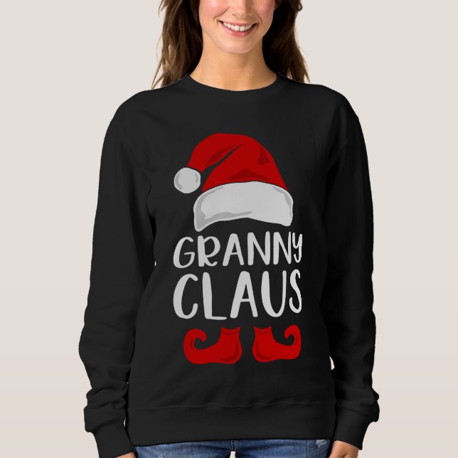 Sweatshirt Granny/Grand-mère Claus/Noël (Devant)