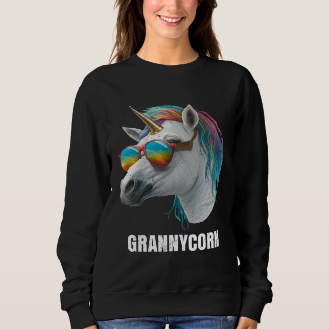 Sweatshirt Grannycorn Mother s Day Unicorns Grandmacorn Grand (Devant)