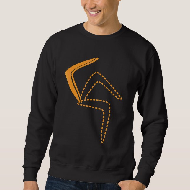 Sweatshirt Graphique Boomerang Lanceur de Boomerang Jeu de Bo (Devant)