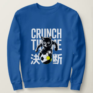 Sweatshirt Graphique Crunch Time Soccer Cat Pour Athlètes & É