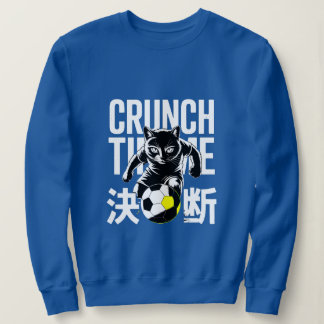 Sweatshirt Graphique Crunch Time Soccer Cat Pour Athlètes & É