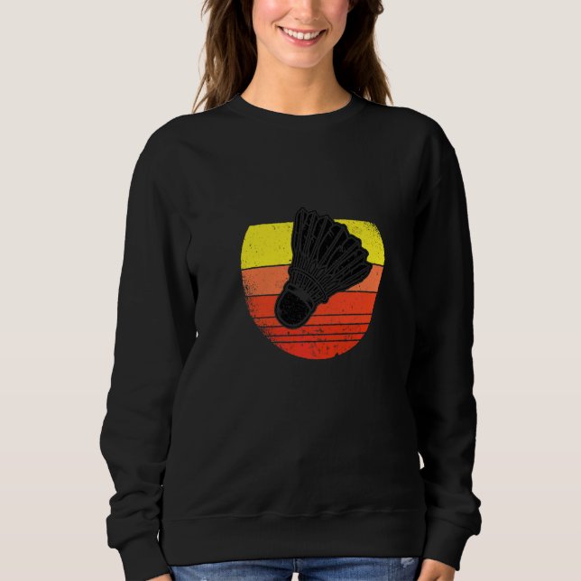 Sweatshirt Graphique de badminton Joueur de badminton Volant  (Devant)
