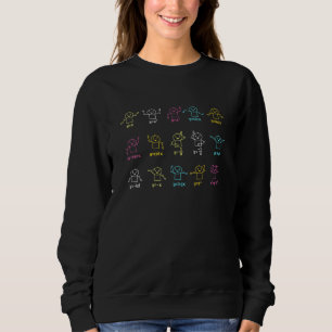 Sweatshirt Graphique de danse algèbre Chiffres équation mathé