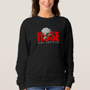 Sweatshirt Graphique de dépendance à la rose blanche