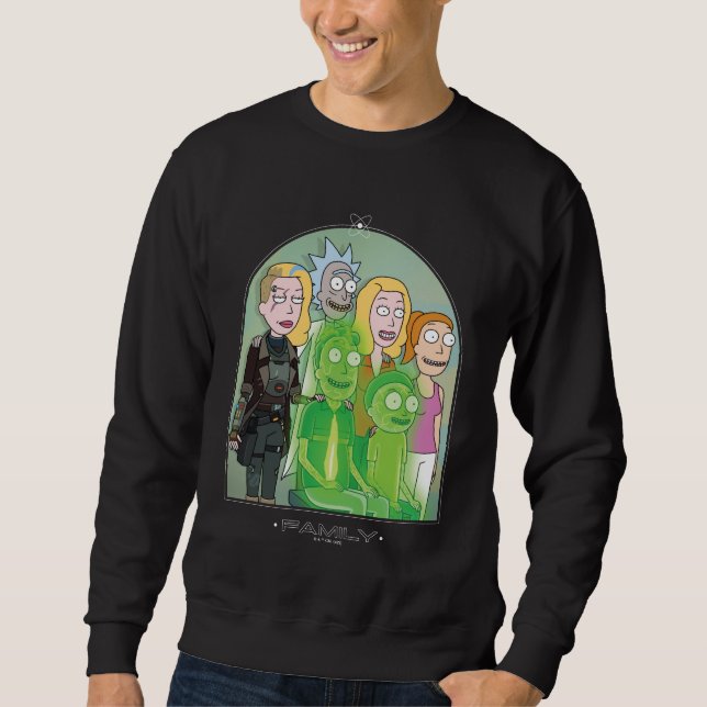 Sweatshirt Graphique de la famille Rick et Morty (Devant)