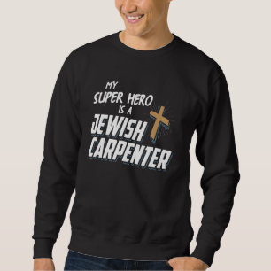 Sweatshirt Graphique de Noël Mon Super Héros est une Carpen j