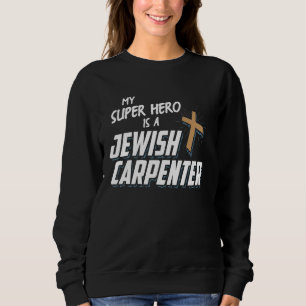 Sweatshirt Graphique de Noël Mon Super Héros est une Carpen j