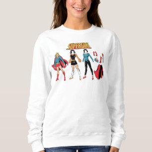 Sweatshirt Graphique de poupée en papier supergirl