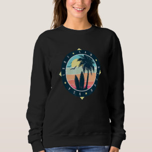 Sweatshirt Graphique de style surf rétro vintage de San Diego