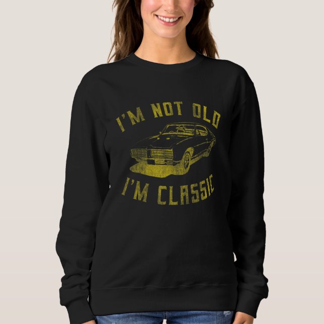 Sweatshirt Graphique De Voiture Classique Im Pas Vieux (Devant)