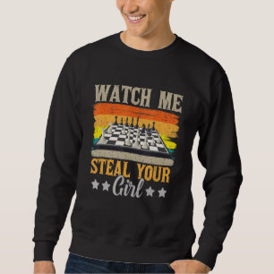Sweatshirt Graphique d'échecs Hommes Garçons Entraîneur d'éch