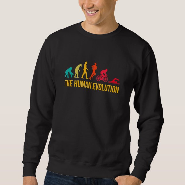 Sweatshirt Graphique d'évolution Triathlon Course à pied Nata (Devant)