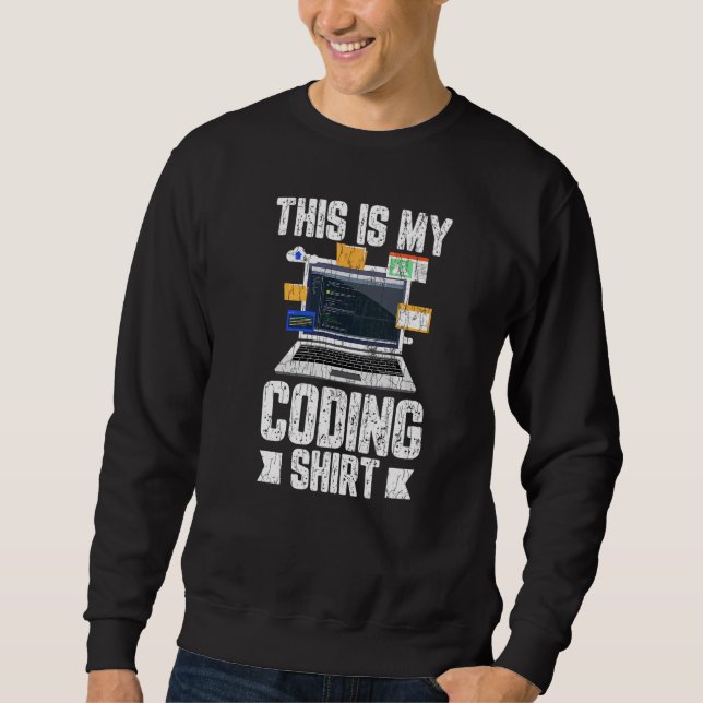 Sweatshirt Graphique du technicien informatique de codage de  (Devant)
