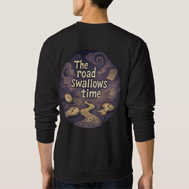 Sweatshirt graphique en temps surréel du tourbillo (Dos)