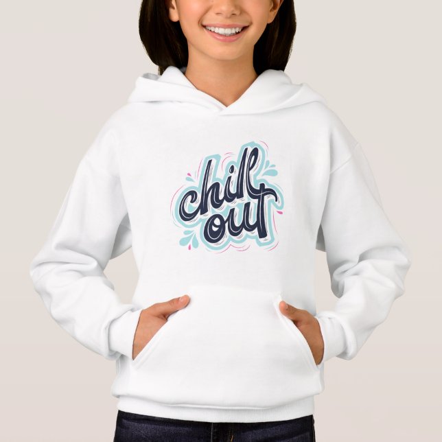 Sweatshirt Graphique Filles Typographie Rétro Déte (Devant)