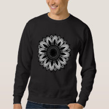 Graphique Mandala Tournesol Géométrique