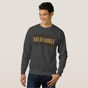 Sweatshirt Graphique Minimaliste Triplement Crédible