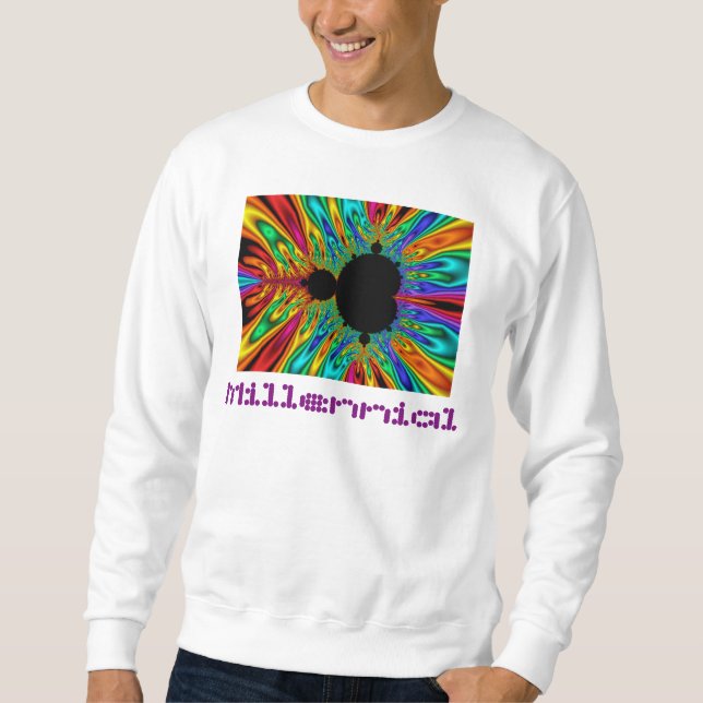 Sweatshirt Graphique réglé de Mandelbrot (Devant)