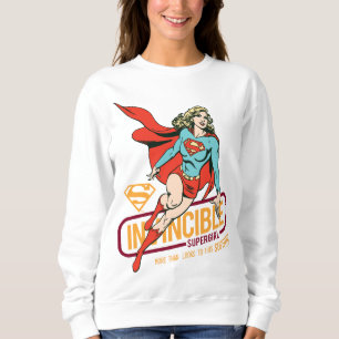 Sweatshirt Graphique rétro-invincible Supergirl
