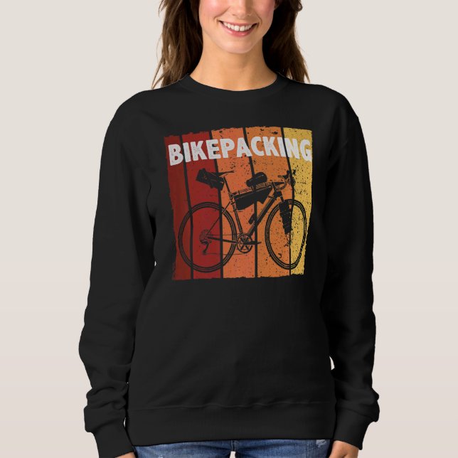 Sweatshirt Graphique vintage Bikepacking (Devant)