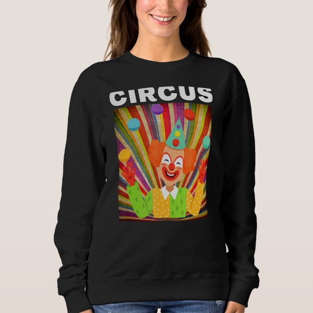 Sweatshirt Graphiques Clown Cirque Pour Circus Party (Devant)