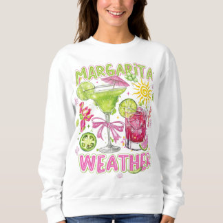 Sweatshirt Graphisme de cocktail d'été Margarita Weather PNG