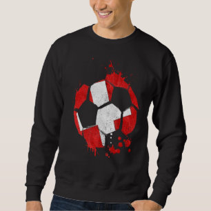 Sweatshirt Graphisme de football suisse Drapeau suisse Footba
