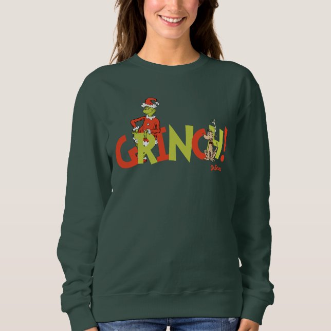 Sweatshirt Graphisme du logo du personnage Grinch ! (Devant)