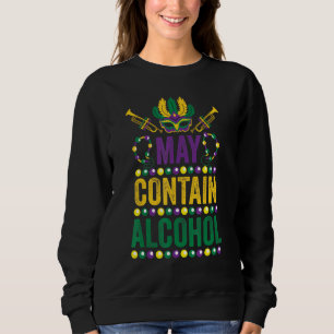 Sweatshirt Graphisme peut contenir de l'alcool classique Art 
