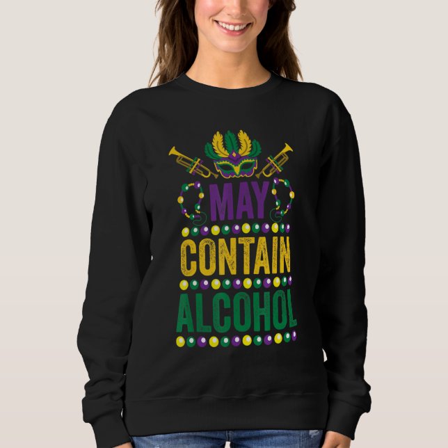 Sweatshirt Graphisme peut contenir de l'alcool classique Art  (Devant)
