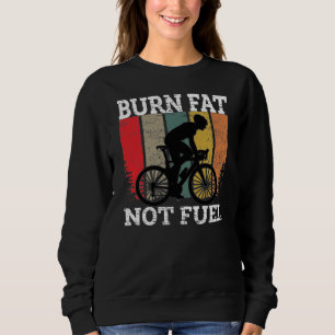 Sweatshirt Gras brûlés Pas huile Drôle conception de vélos