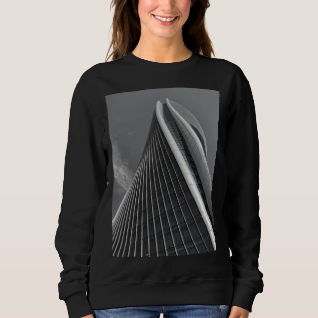 Sweatshirt Gratte-ciel architectural Zaha Bâtiment Urbain Bur (Devant)